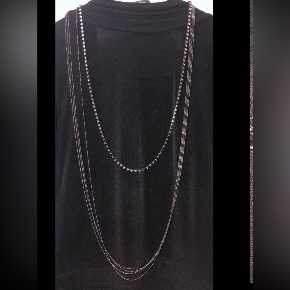 NWT Gunmetal Fashion Necklace